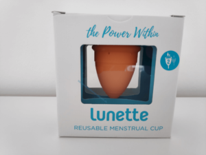 Lunette Menstruationstasse Verpackung